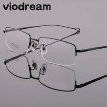 Viodream Ultralight Pure Titanium Half Business Glasses Frame Men Myopia Reading Optical Glasses Spectacle Frame Oculos De Grau 2024 - buy cheap