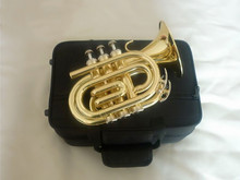 Trompeta profesional con estuche, Trompeta Bb de alta calidad, apariencia de Cornet Bb, TR-400 chapado en oro 2024 - compra barato