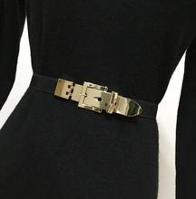 Passarela moda fivela de metal elástica vestido feminino cinta cintura cinto decoração r1523 2024 - compre barato