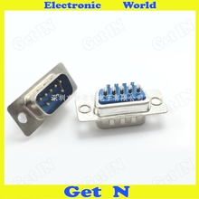 20pcs 9 Pin RS232 DB9 Male Socket Folder Type Serial Connector High-quality 2 Rows Traditional Socket 2024 - buy cheap
