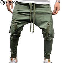 CYSINCOS модные новые уличные мужские спортивные штаны, повседневная спортивная одежда, брюки-карго, трендовые мужские спортивные штаны в стиле хип-хоп 2024 - купить недорого