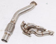 SS Turbo Manifold Header w/3" Downpipe for 92-96 BM*W E36 M42 318i 318is 318ti 2024 - buy cheap