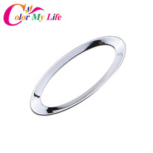 Color My Life ABS Chrome Car Steering Wheel Decoration Ring Trim Sticker for Ford Focus 2 3 4 Fiesta Mondeo Ecosport Escape 2024 - buy cheap