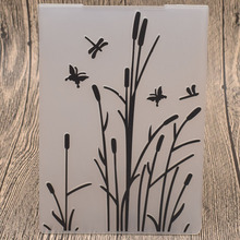 Reed Dragonfly Plastic Embossing Folders for Card Making Scrapbooking Wedding Paper Cards Photo Album Decor 2024 - buy cheap