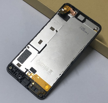 Para Nokia Lumia 630 635 N630 N635 cristal Sensor de Digitalizador de pantalla táctil completo + conjunto de Monitor de panel de pantalla LCD con bisel de Marco 2024 - compra barato
