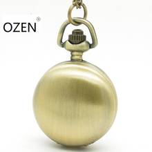 (3093) 12 шт./лот винтажные бронзовые двойные блестящие плоские карманные часы ожерелье кулон. Подарок на день рождения 2024 - купить недорого