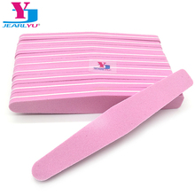 10 Pcs/Lot Prismatic Nail Files Sanding 100/180 Pink Sponge Nail Art Tips Manicure Tool UV Gel Polish Remover Buffer Lima Unghie 2024 - buy cheap