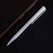 1pcs/lot exquisite brief Mini metal ballpoint pen rotating pocket-size pen portable ball point pen small oil pen 2024 - buy cheap