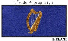Selo presidencial irlanda bandeira bordado remendo 3 "transporte largo/turismo nação/órgão costura 2024 - compre barato