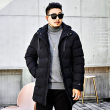 Winter Men's Park Warm Jacket Men's Long Loose Large Size Thick Black Cotton Suit For 140kg Men's Clothing 2024 - buy cheap