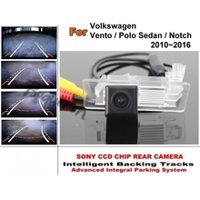 Cámara de visión trasera para Volkswagen Vento / VW Polo Sedan / Notch 2010-2016, Chip de pistas inteligentes, HD, CCD, dinámica, para coche 2024 - compra barato