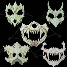New The Japanese Dragon God Mask Eco-friendly and Natural Resin Mask for Animal Theme Party Cosplay Animal Mask Handmade 5 Types 2024 - buy cheap