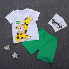 BibiCola baby clothing set summer cotton cartoon t-shirt + shorts kids  2pcs sport suits children tracksuits for boys 2024 - buy cheap