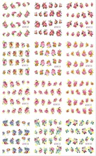 12Sheets/set 3D Flowers nail art sticker decals accessories nail art water transfer nail stickers for sticker decal#TCF169-180 2024 - buy cheap