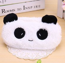 Super Kawaii Fluffy 21CM Panda  Kids  BAG Case ; Women Cosmetics Purse BAG & Wallet Coin Holder Pouch BAG Cas 2024 - buy cheap