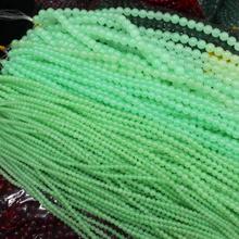 Wholesale 4-12mm Light Green Jades Round Loose Beads 15",Beads For DIY Jewelry making ,We provide mixed wholesale for all items! 2024 - buy cheap