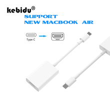 Kebidu-Adaptador de Cable USB tipo C 4K 3,1 macho a hembra, convertidor compatible con HDMI para MacBook Chrome book DELL Smasung 2024 - compra barato