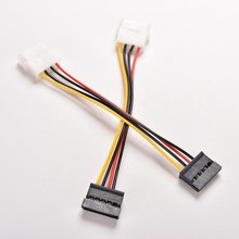 2 uds. De 4 pines IDE a 15 pines SATA IDE a Serial ATA, Cable de disco duro SATA, adaptador de corriente 2024 - compra barato