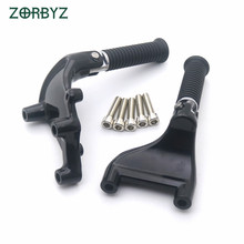 Zorbyz 1 conjunto traseiro passageiro pé pegs pedal de montagem para harley sportster 1200 ferro xl 883 48 72 2014-2018 motocicleta 2024 - compre barato