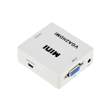 Kebidu 1080P VGA2HDMI Video Box Audio Adapter Portable Mini VGA to HDMI-compatible Converter For Notebook PC HDTV Projector TV 2024 - buy cheap