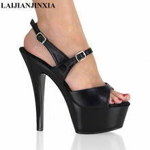 Sandálias femininas, sapatos de salto alto 15cm, estilo gladiador clássico, para mulheres, dedo aberto, sapatos de casamento 2024 - compre barato