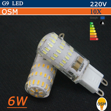 10pcs Lampada G9 LED Lamp 6w 220V SMD3014 360 Beam Angle Luz Bombillas Lampadas de LED G9 Light Bulb Lamps Lighting 2024 - buy cheap