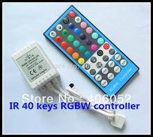 Controlador de led de 40 teclas, 4 modos, rgbw, ir, dc 5v, 12v-24v, para faixa de luz led 5050/3528 e módulo led rgb 2024 - compre barato