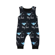 Baby Boy Romper Kids Clothes Summer Infant Shark Romper Sleeveless Jumpsuit Toddler Boy Outfit Children Clothing 0-24M 2024 - buy cheap