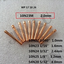 20 pcs 10N23M 2.0 milímetros Collet FIT TIG tocha WP SR PTA DB 17 18 26 Series