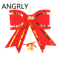 Angrly gravata borboleta vermelha grande para natal, acessório de decoração para casamentos e festas 2024 - compre barato