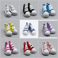 5cm Cowboy Blue Pink Mini Doll Sneakers Shoes for 1/6 BJD Canvas Shoes For BJD Doll Accessories Girl Birthday Gift 2024 - buy cheap