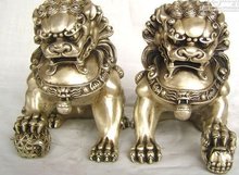 Healing Statue Collectibles Antique old Tibetan Silver grand silver lion statue copper tools wedding Decoration Brass Bronze 2024 - buy cheap