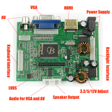 Kit universal de vídeo e áudio 30p, placa de controlador lvds, para raspberry pi 3, 1 peça painel de visor led lcd 2024 - compre barato