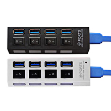 Portable Micro USB HUB 3.0 Super Speed 5Gbps 4 Ports Mini USB 3.0 HUB With Separete Switch Computer Cable USB Splitter Adapter 2024 - buy cheap