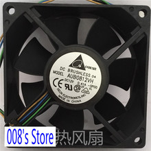 New Radiator CPU Cooler Fan For Server PC AUB0812VH 8025 8*8*2.5CM 80*80*25MM 12V 0.41A -SP00 4 Pin PWM Tempreture Control 42CFM 2024 - buy cheap