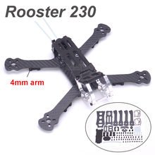 Rooster quadricóptero para corrida, estrutura para quadricóptero com 4mm de braços para camaleão 230mm, 225mm, 5 polegadas 2024 - compre barato