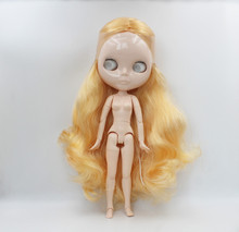 Free Shipping big discount RBL-709EJ DIY Nude Blyth doll birthday gift for girl 4color big eye doll with beautiful Hair cute toy 2024 - buy cheap