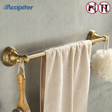 Nail free 50CM Towel bar Towel Holder Antique Metal Wall Mounted Bathroom Accessories Towel Rack Towel Shelf 2024 - buy cheap