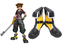 Kingdom Hearts Sora Yellow Cosplay Boots Shoes Custom Made 2024 - buy cheap
