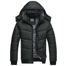 Мужская стеганая куртка с капюшоном, черная теплая парка с хлопковой подкладкой, пуховик большого размера, зима 2018 2024 - купить недорого