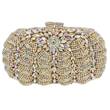 Elegant Luxury Diamond Women Evening Clutch Crystal Party Encrusted Bags Rhinestones Wedding Handbag Metal Clutches Bag 88294 2024 - buy cheap