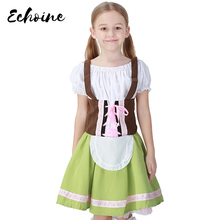 Echoine German Oktoberfest Beer Costume Germany Festival Children Dirndl Dress Halloween Fantasia Costumes Girls Bandage Dress 2024 - buy cheap