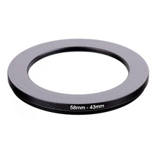 58mm-43mm 58 to 43 mm 58mm to 43mm Metal Step Down Lens Filter Adapter Ring Stepping 2024 - buy cheap