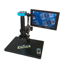 Cámara de vídeo de microscopio con control remoto, lente de montaje en C, 30MP, 2K, 1080P, HDMI, USB, Digital, 180X, 300X, 144 luces led, LCD, monitor de 10,1 pulgadas 2024 - compra barato