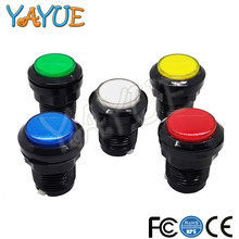 1pcs 32mm 12V LED Illuminated Arcade Buttons Black Circle Push Button with Switch for Arcade Part Replace 2024 - buy cheap
