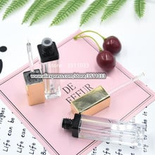 Elegant Square Plastic Empty Eyeliner Tube Gold Cap Transparent Eyelashes Glue Bottle DIY Eyelashes Growth Liquid Package Tube 2024 - buy cheap