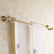 Romantic Towel Bar Antique Brass Bathroom Accessories Towel Racks Wall Mounted Towel Shelf TR1013 2024 - buy cheap