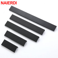 NAIERDI Hidden Cabinet Handles Aluminum Alloy Kitchen Cupboard Pulls Drawer Knobs Furniture Handle Bedroom 1000mm/1200mm 2024 - buy cheap