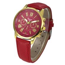 2018 женские модные роскошные часы с кожаным браслетом, женские кварцевые часы, повседневные женские наручные часы, Relogio Feminino # D 2022 - купить недорого