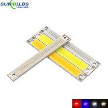 Sumbulbs-bombilla LED COB de 60mm, tira roja, azul, blanco frío, 1W, 3W, 3,7 V, 60x8mm, 2V, 3V, para lámparas de trabajo DIY 2024 - compra barato